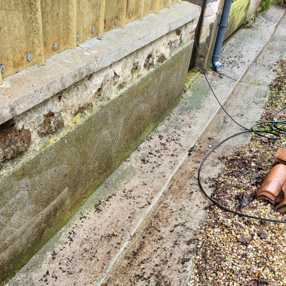 after pressure washing